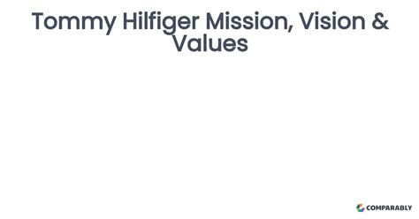 tommy hilfiger inventor|tommy hilfiger mission statement.